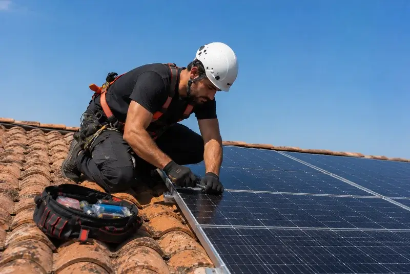Maintenance et monitoring de panneaux solaires à Saint-Priest-les-Fougères